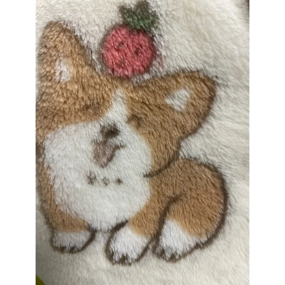 Corgi dog soft cozy throw blanket